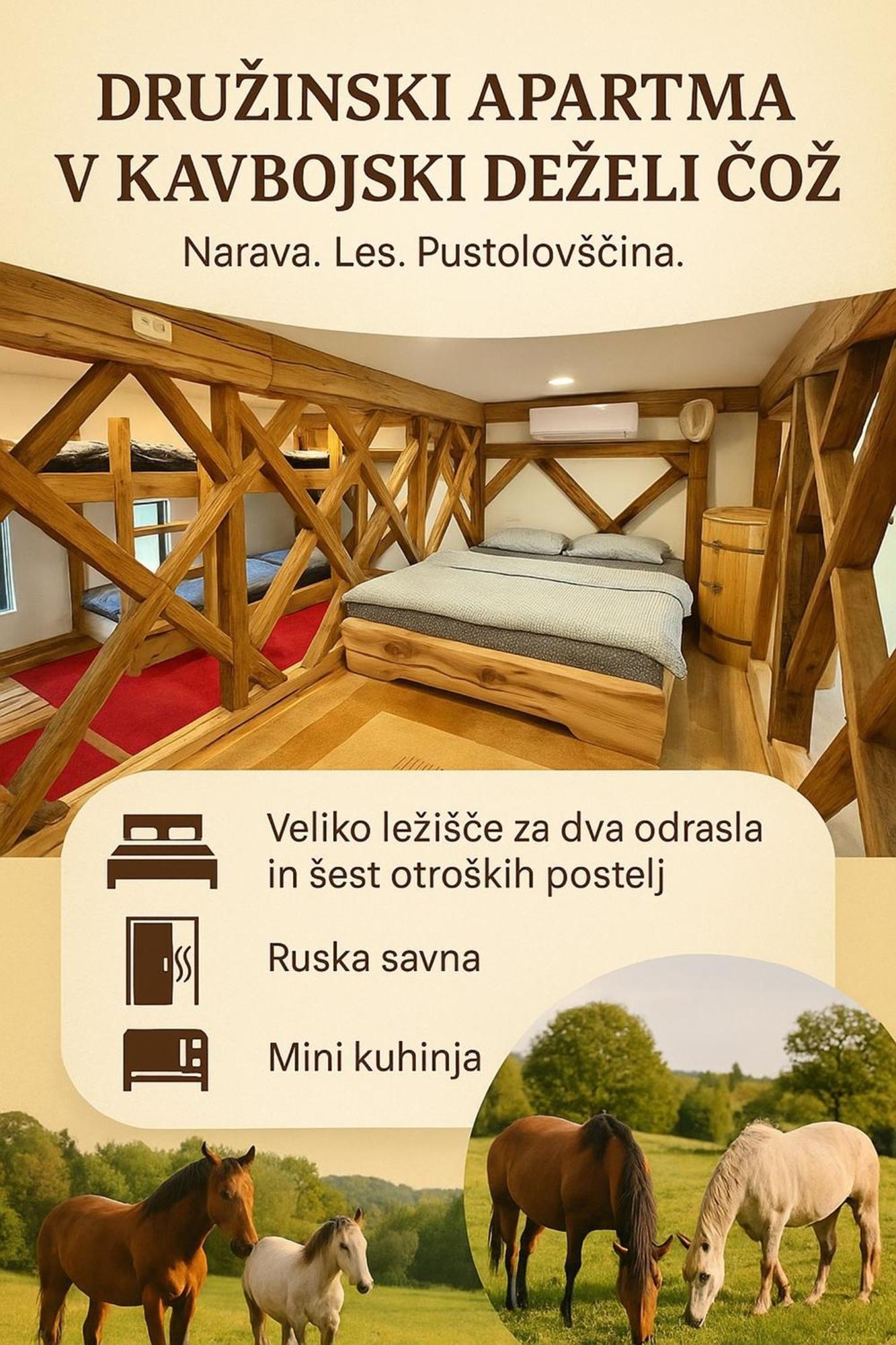 Cowboy'S Land Hotel Visnja Gora Room photo